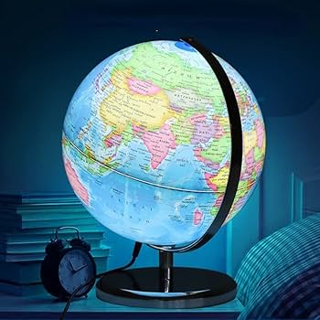 地球儀 英語表記タイプ 英字 ライトブルー 楽天市場】オブジェ 地球儀 英語表記 世界地図 卓上 回る 球体